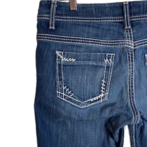 BKE Denim Payton Boot Cut Blue Jeans Mid Rise Textured 31 Short - Picture 8 of 14